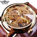 Winner Vision – Relógio Masculino Luxo com Mostrador Transparente, Design Skeleton e Pulseira de Couro