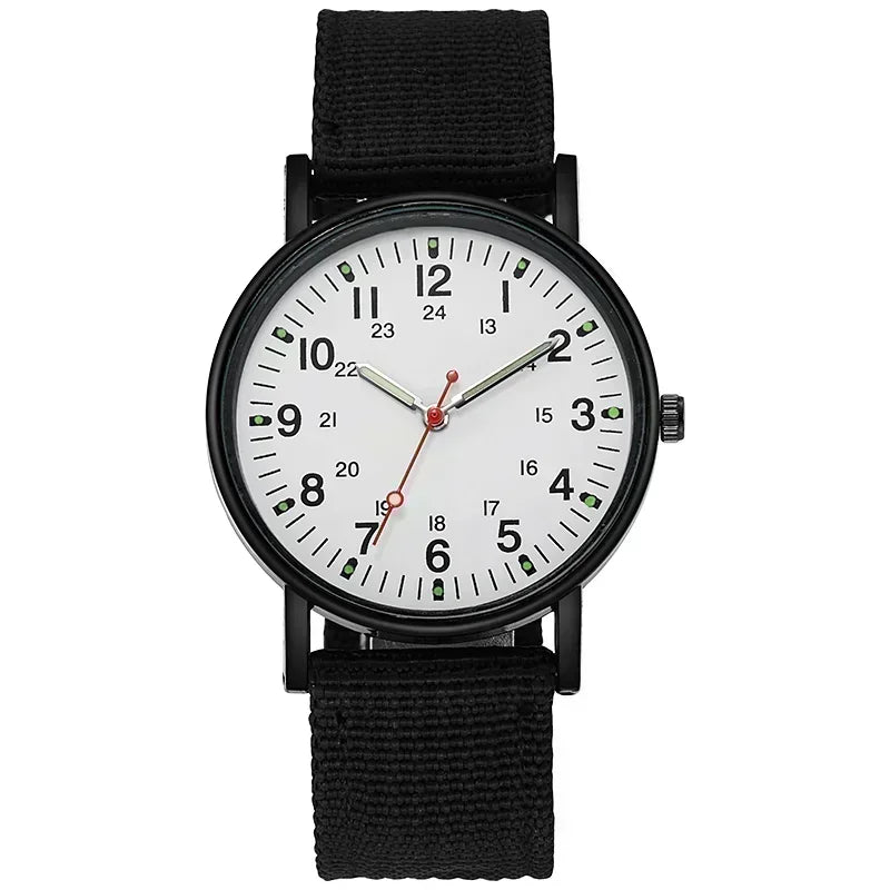 Relógio Syncro | Pulseira Nylon | Quartzo Analógico | Ponteiros Luminosos | Grande Mostrador | À Prova D’Água