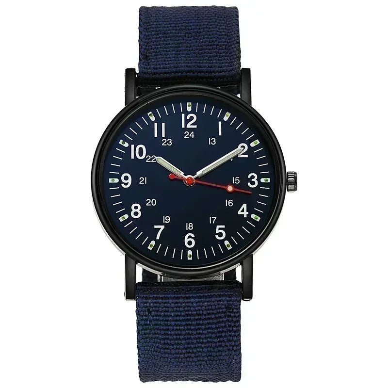 Relógio Syncro | Pulseira Nylon | Quartzo Analógico | Ponteiros Luminosos | Grande Mostrador | À Prova D’Água